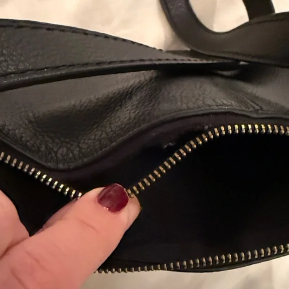 Coach Pebbled Black Crossbody Bag - Picture 3 of 5